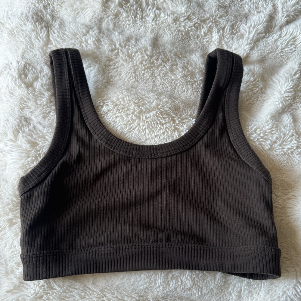 ALO YOGA RIBBED WELLNESS BRA MEDIUM